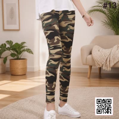Women's High-Waisted Stretchable Leggings shade 1259c13