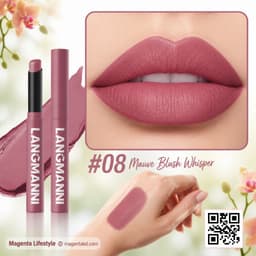 Langmanni Smooth Sculpting Velvet Matte Lipstick shade 1355c08