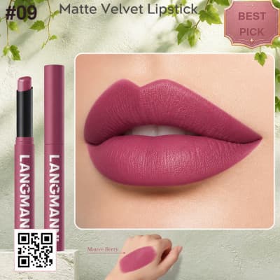 Langmanni Smooth Sculpting Velvet Matte Lipstick shade 1355c09