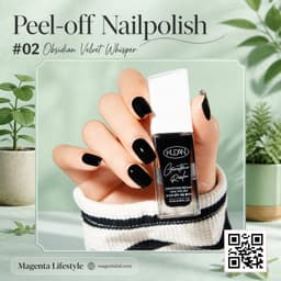 Kudan Peel-off Glossy Nailpolish shade 1365c02