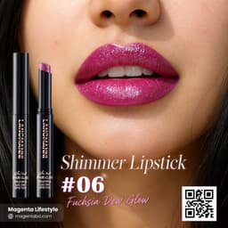 Langmanni Lasting Shine Shimmer Lipstick shade 1407c06