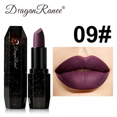 DragonRanee Obsidian Starlight Matte Lipstick shade 1455c09