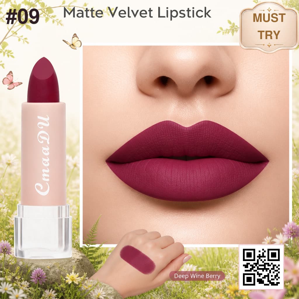 Cmaadu Matte Lipstick shade 1264c09
