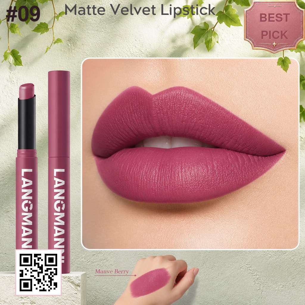 Langmanni Smooth Sculpting Velvet Matte Lipstick shade 1355c09